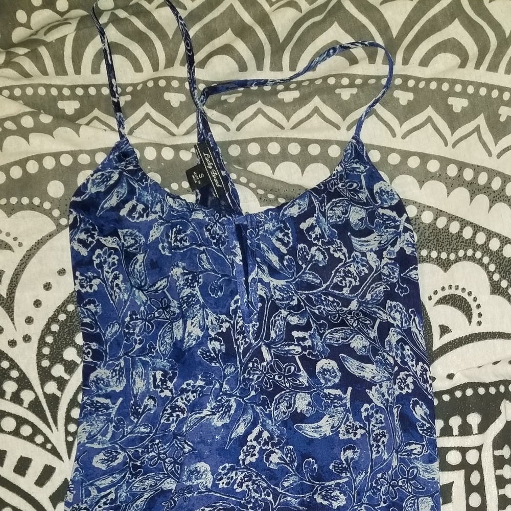 Floral print tank top